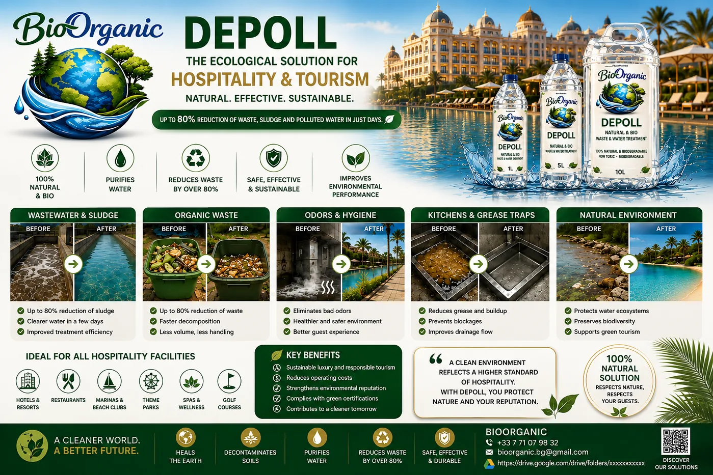 DEPOLL pour l'hôtellerie et le tourisme